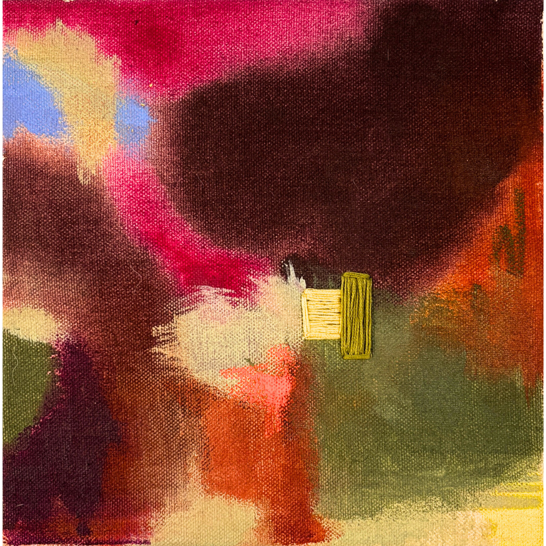 Thread of Calm, 8" x 8"