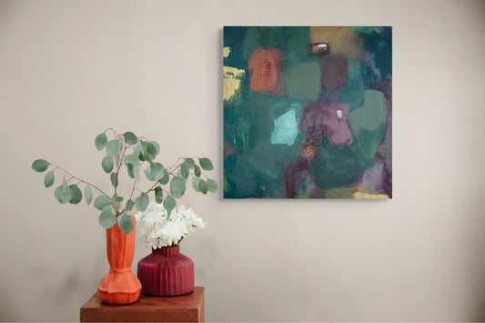 Unfinished Presence, 24 × 24 in