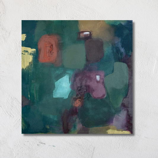 Unfinished Presence, 24 × 24 in