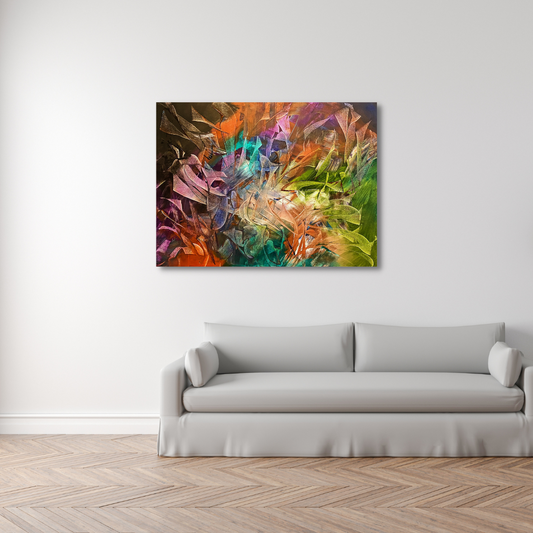About Chaos and Creation, 40 x 30 in